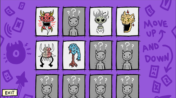 Игра Strange Monsters Memory, скриншот
