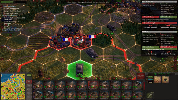 Игра Strategic Mind: Blitzkrieg, скриншот