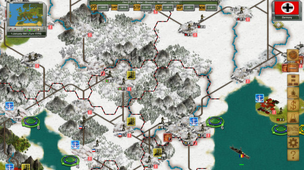 Игра Strategic War in Europe, скриншот
