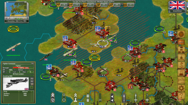 Игра Strategic War in Europe, скриншот