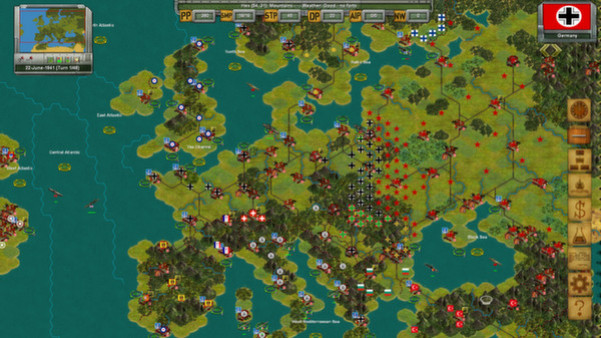Игра Strategic War in Europe, скриншот