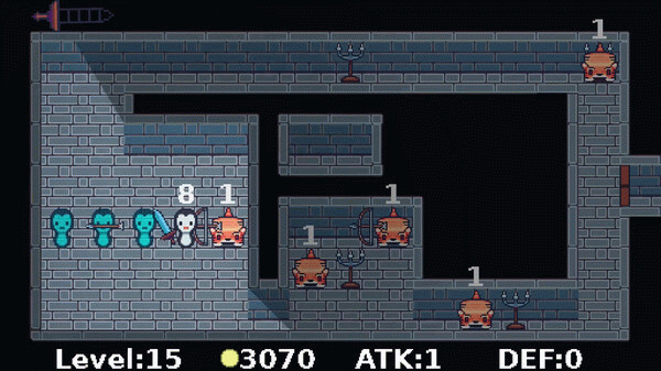 Игра Strategy game but with a penguin who has a sword, скриншот