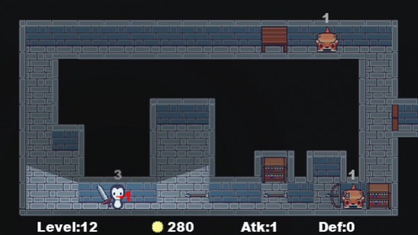 Игра Strategy game but with a penguin who has a sword, скриншот