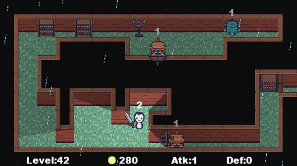 Игра Strategy game but with a penguin who has a sword, скриншот