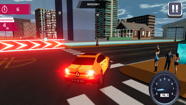 Игра Street Drive Rush, скриншот