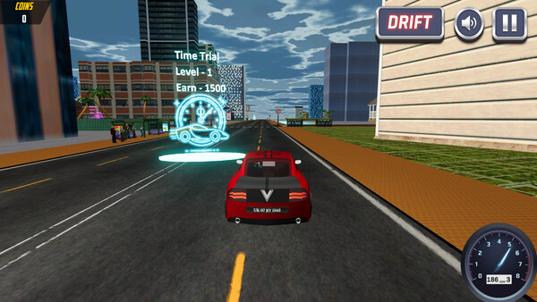 Игра Street Drive Rush, скриншот
