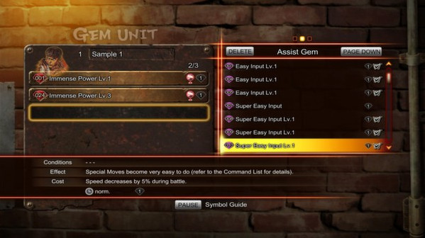 Игра Street Fighter X Tekken: Gems Assist 3, скриншот