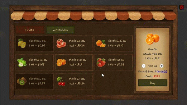 Игра Street Vendor's Journey, скриншот