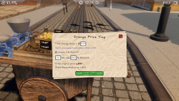 Игра Street Vendor's Journey, скриншот