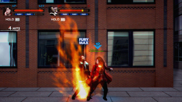 Игра Streets of Fury EX, скриншот