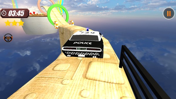 Игра Stunts Contest Police Car, скриншот