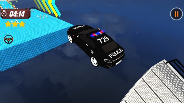 Игра Stunts Contest Police Car, скриншот