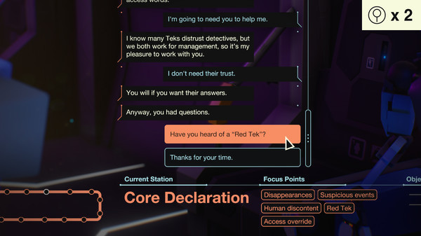 Игра Subsurface Circular, скриншот