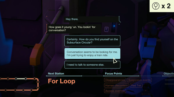 Игра Subsurface Circular, скриншот