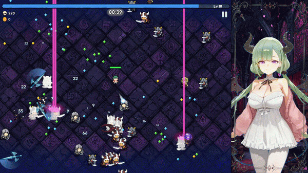 Игра Succubus Survivors, скриншот