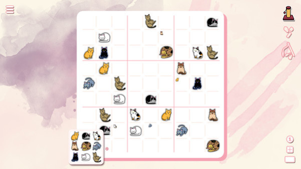 Игра Sudocats, скриншот