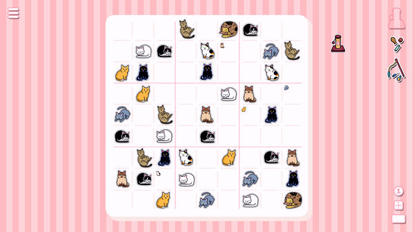 Игра Sudocats, скриншот