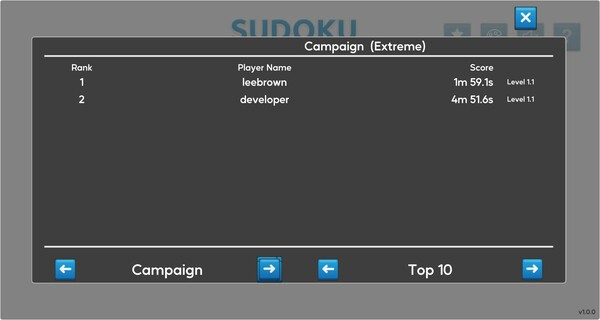 Игра Sudoku Mania, скриншот