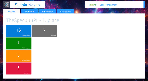 Игра SudokuNexus, скриншот