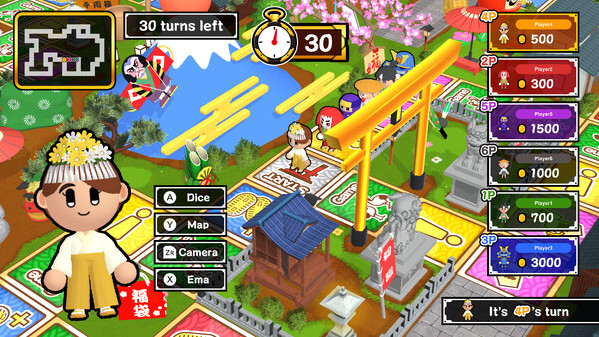Игра Sugoroku New Year's Party, скриншот
