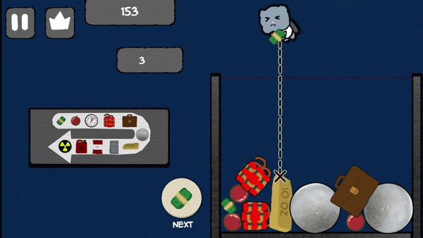 Игра Suika Puffworks, скриншот