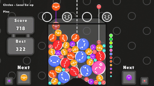 Игра Suika Shapes, скриншот