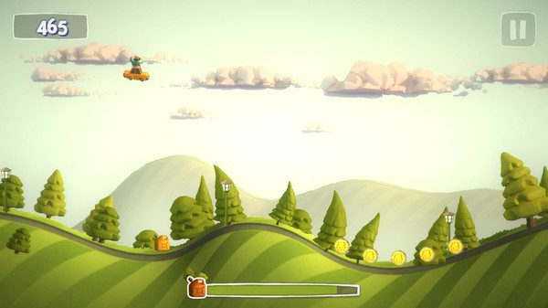 Игра Sunny Hillride, скриншот