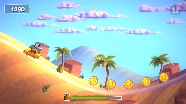 Игра Sunny Hillride, скриншот