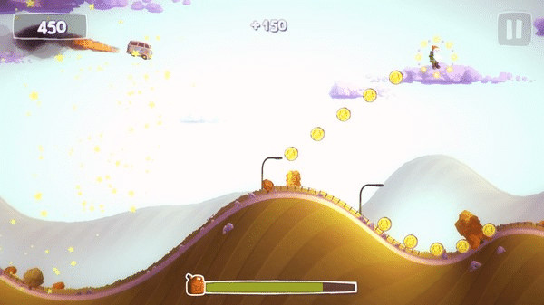 Игра Sunny Hillride, скриншот