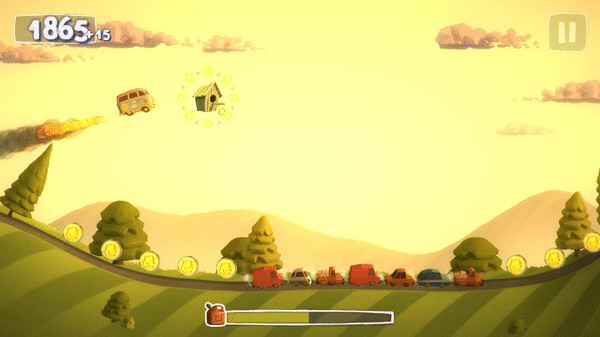 Игра Sunny Hillride, скриншот