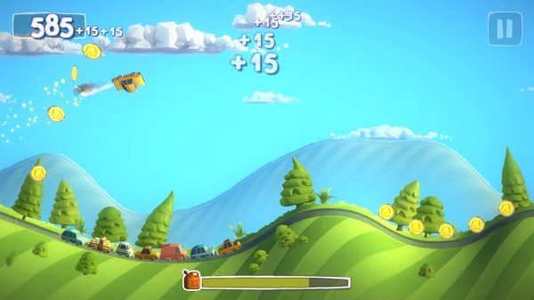 Игра Sunny Hillride, скриншот