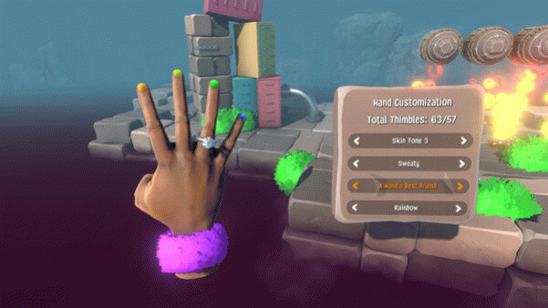 Игра Super Adventure Hand, скриншот