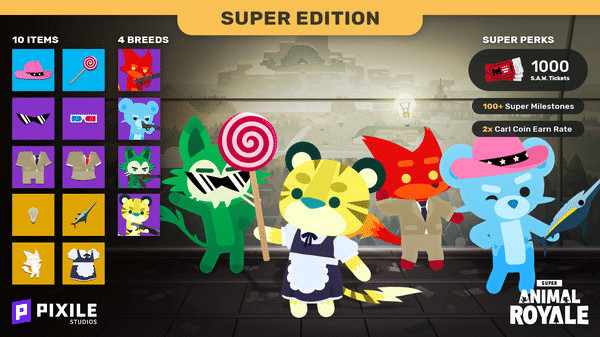 Игра Super Animal Royale Super Edition, скриншот