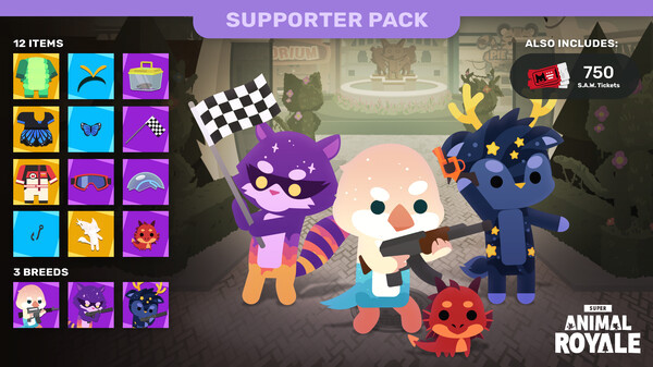 Игра Super Animal World Supporter Pack, скриншот