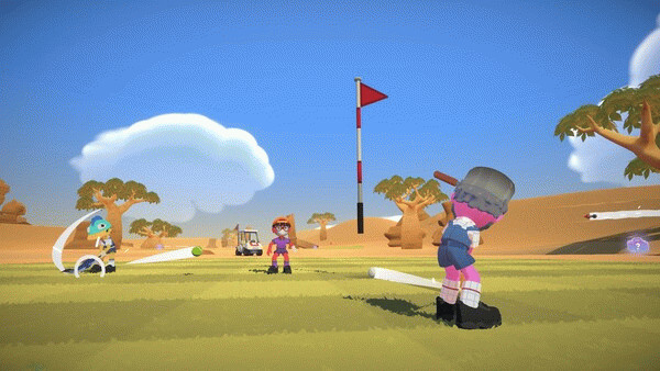 Игра Super Battle Golf, скриншот