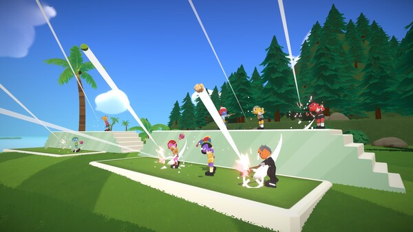 Игра Super Battle Golf, скриншот
