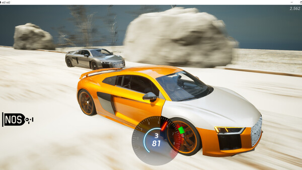Игра Super Drag Race 2, скриншот