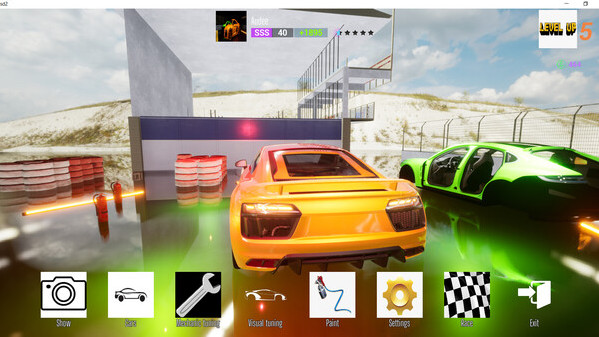 Игра Super Drag Race 2, скриншот