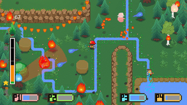Игра Super Firefighter, скриншот