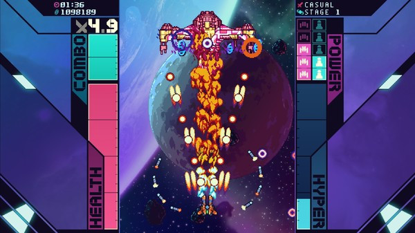 Игра Super Galaxy Squadron EX Turbo, скриншот