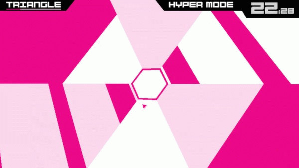 Игра Super Hexagon, скриншот