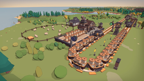 Игра Super Loco World - Cozy Train Automation, скриншот