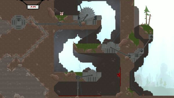 Игра Super Meat Boy, скриншот