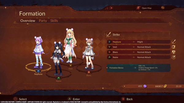 Игра Super Neptunia RPG Animal Ears and Tails Set, скриншот