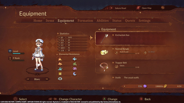 Игра Super Neptunia RPG Enchanted Weapon Set, скриншот