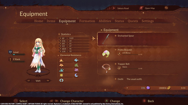 Игра Super Neptunia RPG Enchanted Weapon Set, скриншот