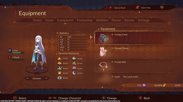 Игра Super Neptunia RPG [Foreign Series] Equipment Set, скриншот