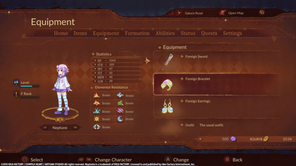 Игра Super Neptunia RPG [Foreign Series] Equipment Set, скриншот