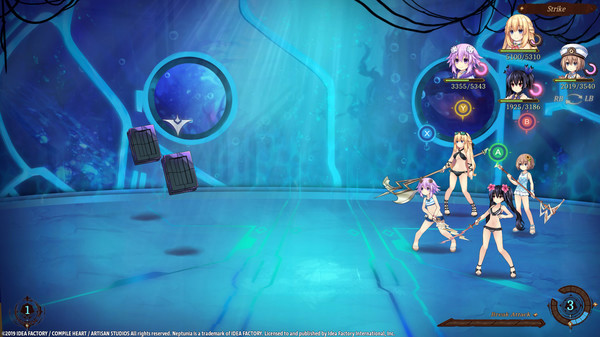 Игра Super Neptunia RPG Swimsuit Set, скриншот