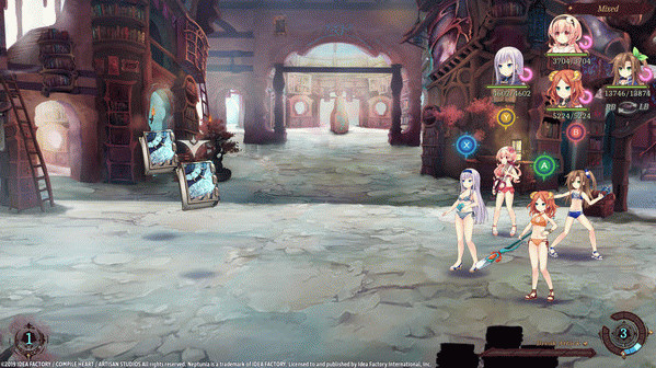 Игра Super Neptunia RPG Swimsuit Set, скриншот